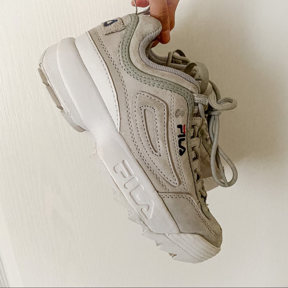 FILA Disruptor II Premium Suede Grey Shoes